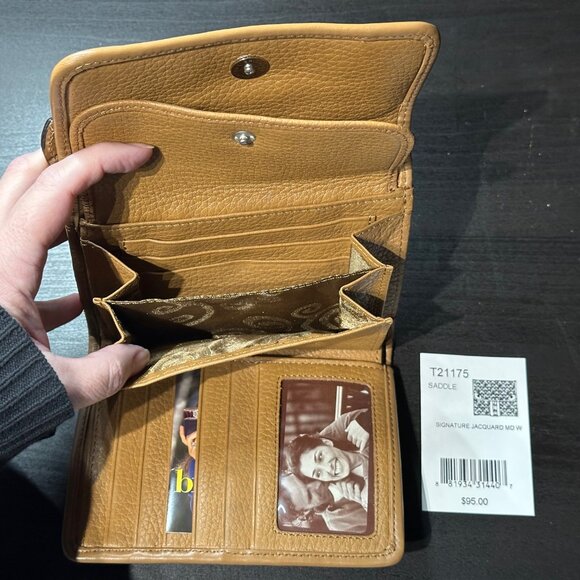 Brighton Signature Jacquard Medium Wallet NWT MSRP $95 - Picture 5 of 6